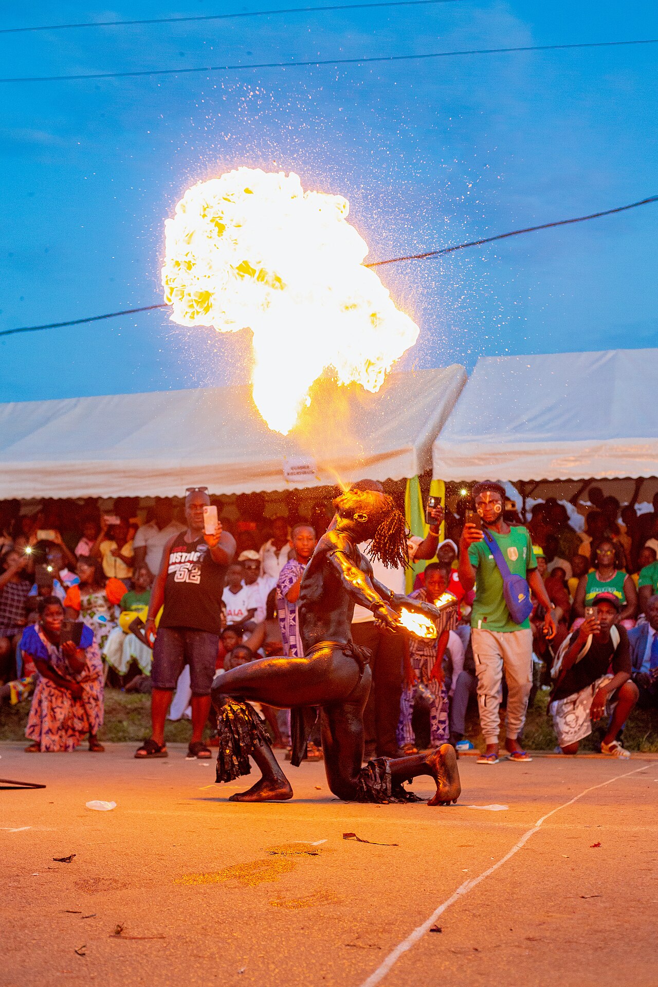 Passage Zoulou au Popo Carnaval 2025 de Bonoua